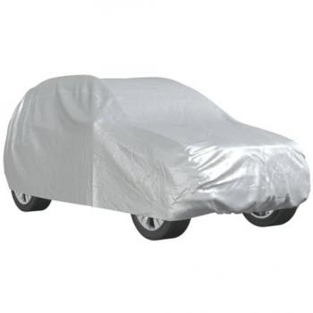 Funda de coche para SUV con correas hebilla PEVA plateado XL