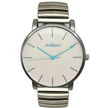 Arabians Reloj Analógico para Hombre de Cuarzo con Correa en Acero Inoxidable DBA2272T