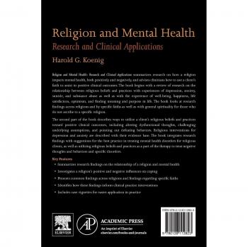 Religion and Mental Health: Research and Clinical Applications