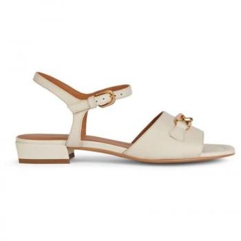 Sandalias Planas Mujer Geox D New Eraklia 15 B Beige Claro 36 EU