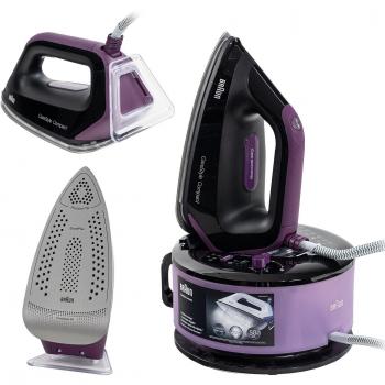 Centro de Planchado a Vapor Braun CareStyle Compact IS2144BK - 2400W, 6 Bares, Sistema Antigoteo, Función de Descalcificación, Modo Eco
