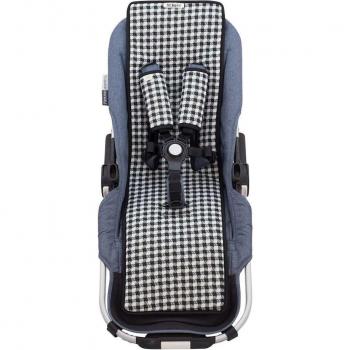 Colchoneta Suave para Cochecito Gemelar con Arnés a Conjunto de Jyoko Vichy
