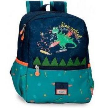 Mochila Enso Dino artist 32cm adaptable a carro