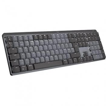 Teclado Mecánico Iluminado Inalámbrico Logitech MX - Grafito - QWERTY Nórdico (Danés, Finés, Noruego, Sueco) - Conmutador Lineal