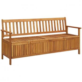 Acacia Wood Garden Storage Bench 170 cm