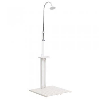vidaXL Garden Shower White Wood