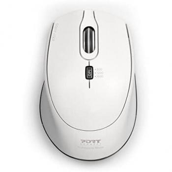 Ratón Port Designs 900714 Wireless Ambidextro con USB Type-C 1600 DPI