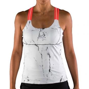 Camiseta de mujer Glow Endless en Blanco con Estampado Brillante