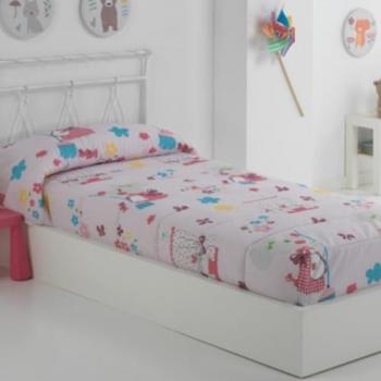 Edredón Ajustable Infantil Modelos Unicornio, Ratita y Cerditos para Cama de 90 cm - Impresión Digital