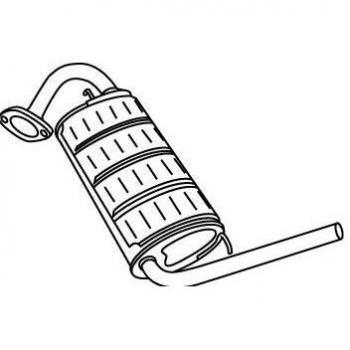 Walker 18746 Silenciador posterior