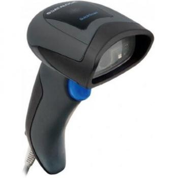 Datalogic QuickScan QD2430 2D, Lector de Código de Barras Manual con Stand y Base, Negro - Modelo QD2430-BKK1S