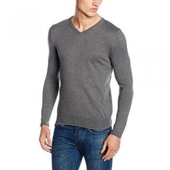 Scalpers Cotton Vneck 05, Jersey para Hombre, Grey, L
