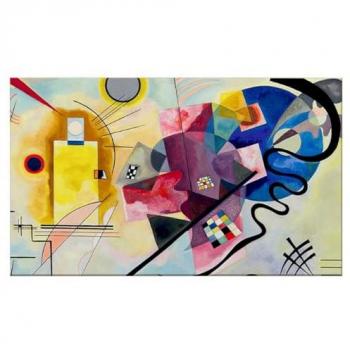 Impresión sobre Lienzo Kandinsky Multicolor 100x3x70 cm - Poliéster y Madera
