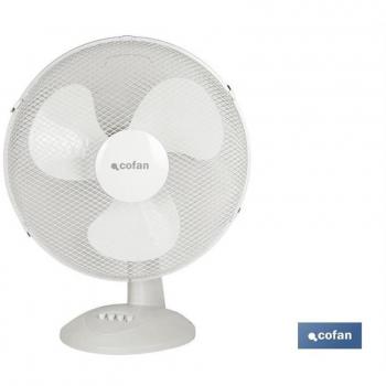 Ventilador de Sobremesa 3 Velocidades 44W Blanco
