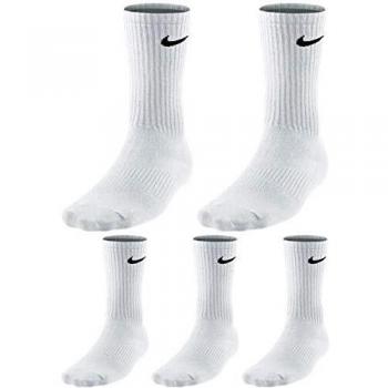 Nike - Juego de 5 pares de calcetines de tenis para hombre y mujer Blanco 46/50 EU