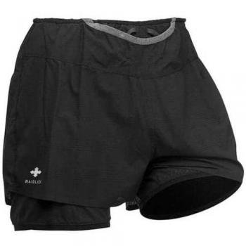Raidlight Pantalones Cortos 2 En 1 R-light Negro para Mujer - Talla S