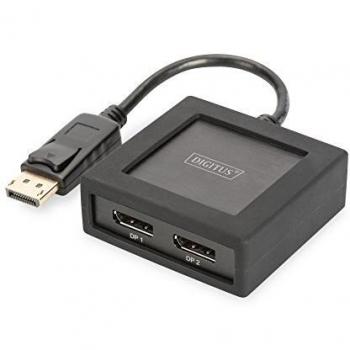 Digitus ds45404 divisor de video displayport splitter de video displayport 01 m 4096 x 2160 pixeles 16 bit 60 hz negro