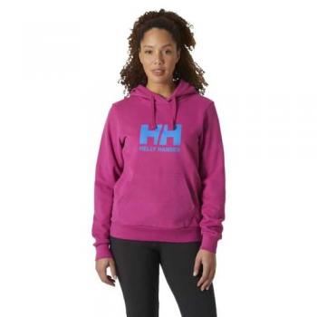 Helly Hansen Women's Logo Hoodie 2.0 Pink L, Organic Cotton, Sustainable