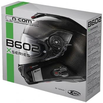 N-Com Sistema de Intercomunicación B602 X - Sistema de comunicación Bluetooth, conjunto único, color negro, tamaño único