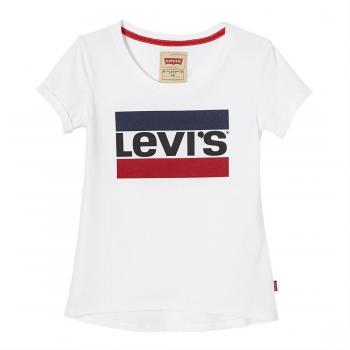 Levi's SS Tee Brenda, Camiseta Para Niñas, Blanc