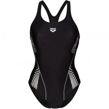Maillot de baño mujer Arena Pro Graphic 1 pieza negro