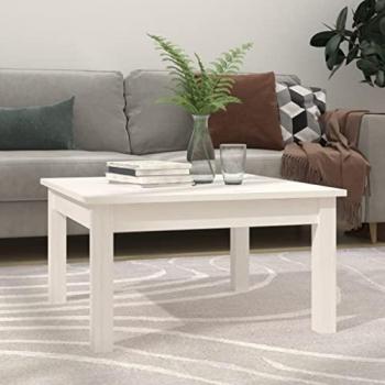 White Pine Solid Wood Coffee Table 55x55x30 cm