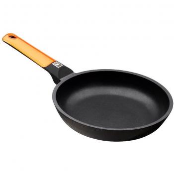 Sartén BRA Efficient Orange de 24 cm, Aluminio Fundido Antiadherente Platinum Plus, Apta para Inducción y Horno, Libre de PFOA