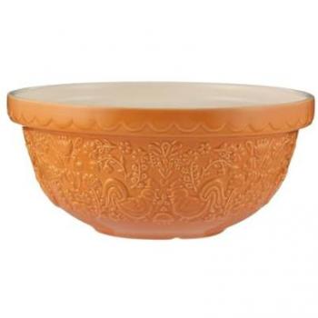 Mason Cash Home To Roost 24cm Embossed Earthenware Mixing Bowl - Classic Bakeware for Dough, Pastry & Cake, Dishwasher & Freezer Safe