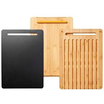 Juego de tablas de cortar de bambú Functional Form - 3 piezas, 35x25 cm, FISKARS