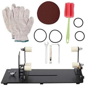 Fafeicy Cortador de botellas de vidrio ajustable, herramienta de corte de botella de vino de bricolaje y manual, material de acero inoxidable Cr, para aficionados y profesionales