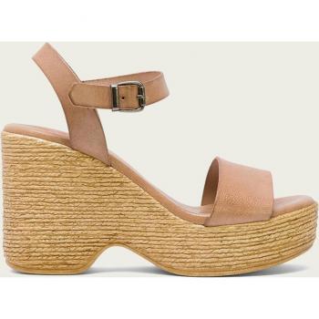 PORRONET SANDALIA TACON ALTO TAUPE MICHELE - Sandalia de tacón alto para mujer, color taupe, fabricada en piel, con altura de tacón específica
