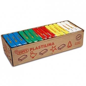 Jovi Caja de plastilina, 15 Pastillas 350 g, básicos, 3 x 5 Colores