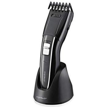 Aigostar Hoster 32JVI - Maquinilla cortapelos inalámbrica, incluye un peine guía de 5 posiciones, batería litio 600 mAh, potente motor 3.2V DC, hojas de corte de acero inoxidable. Diseño exclusivo.