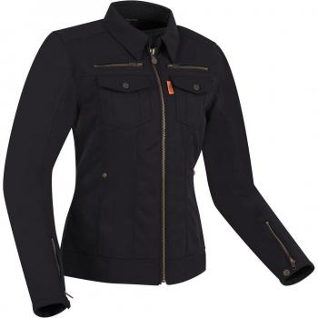 Chaqueta textil de moto para mujer Segura Patrol Negra