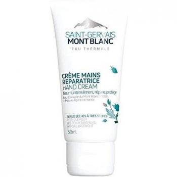 Crema de Manos Reparadora Saint-Gervais Mont Blanc, 50ml, con Agua Termal y Malva Alpina, ideal para piel seca