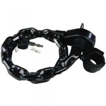 Abus 6800/75 LL + URB Control - Cadena antirrobo, color negro