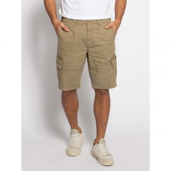 Superdry Men's Vintage Core Organic Cotton Cargo Shorts, Dress Beige, Size 30