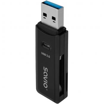 Lector de Tarjetas Externo Savio AK-64 Negro