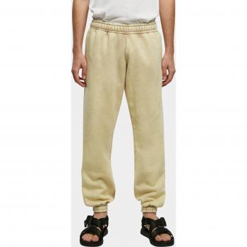 Urban Classics Men's Heavy Sand Washed Sweatpants - Beige - Sizes L to XL