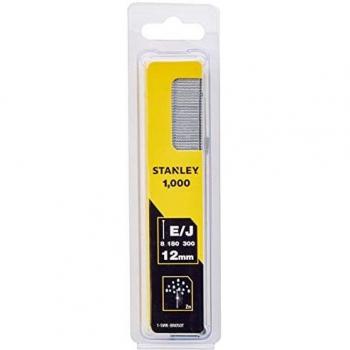 Stanley Clavo/Brad 8/300 / E/Tipo J-12mm-1000 u. 1-SWK-BN050T, Plateado, 12mm, Set de 1000 Piezas