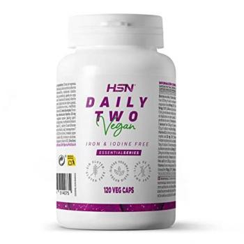 Multivitaminas Daily Two Sin Hierro ni Yodo - 120 Cápsulas Veganas, No-GMO y Sin Gluten