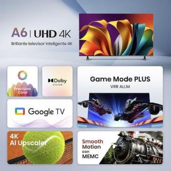 Hisense 75A6N Televisor 190,5 cm (75) 4K Ultra HD Smart TV Wifi Negro
