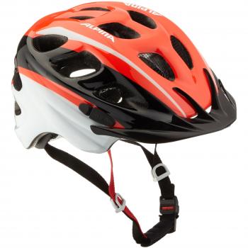 Alpina - Casco de bicicleta para niños Casco Rocky Neon de red de Black de White gr: 52 - 57 cm 2017