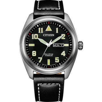 Citizen Eco-Drive Super Titanium Men's Watch with Leather Band BM8560-29EE