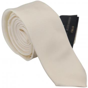 Daniele Alessandrini Off White Silk Necktie Adjustable Accessory Tie