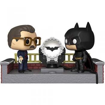 Figurita Funko Pop! Momento de Película: Batman con Señal Bat Luz - Batman y Comisario Gordon