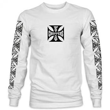 Camiseta Manga Larga de West Coast Choppers - OG LBC - Color Blanco - Tallas S a XXL - Para Hombre