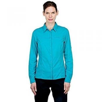 Craghoppers Ladies NosiLife Pro Long Sleeve Travel Shirt Light Blue