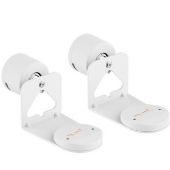 Soporte Mural Giratorio MYWALL HS47WL para SONOS Era 100 y 300, Juego de 2, Blanco con Gestión de Cables Integrada