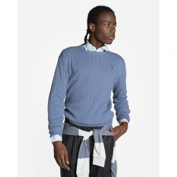 Jersey de hombre liso con cuello redondo
